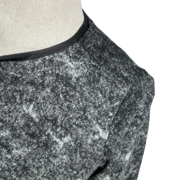 Eileen Fisher Felted Wool Sprinkle Open Front Jacket Women’s XS Gray Black Ombre - Picture 3 of 10